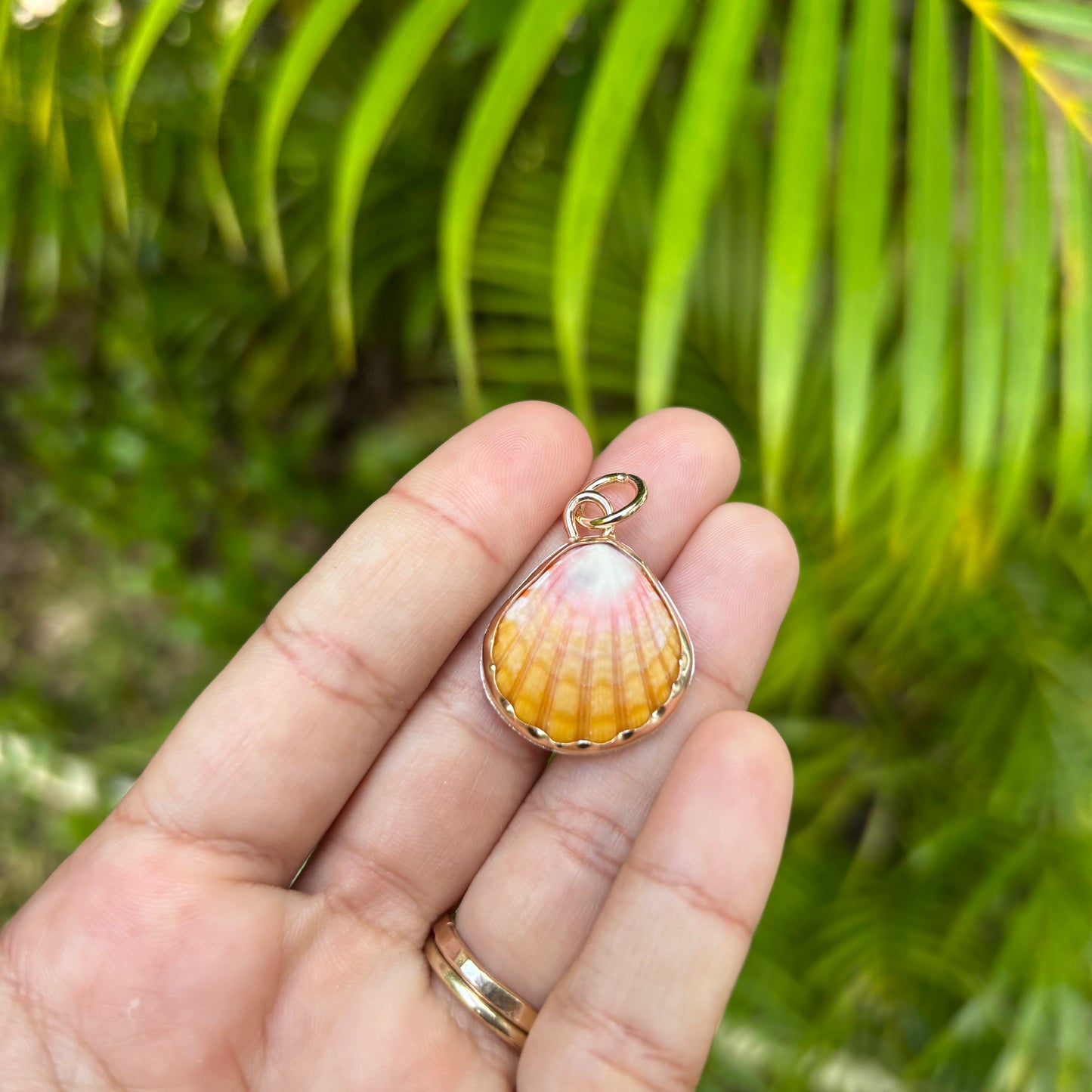 Gold Fill Bezel Sunrise Pendant