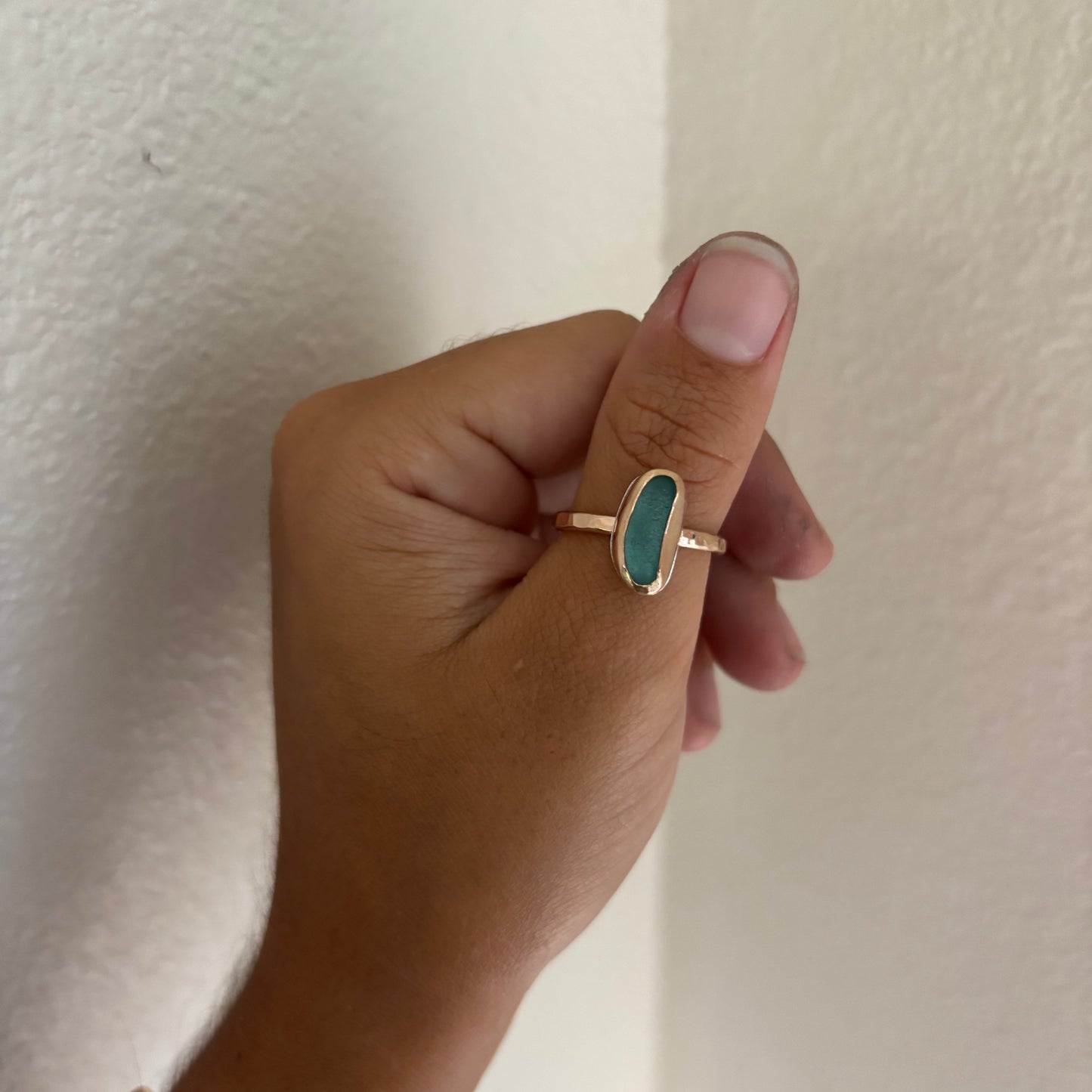 Gold Fill Seaglass Rings