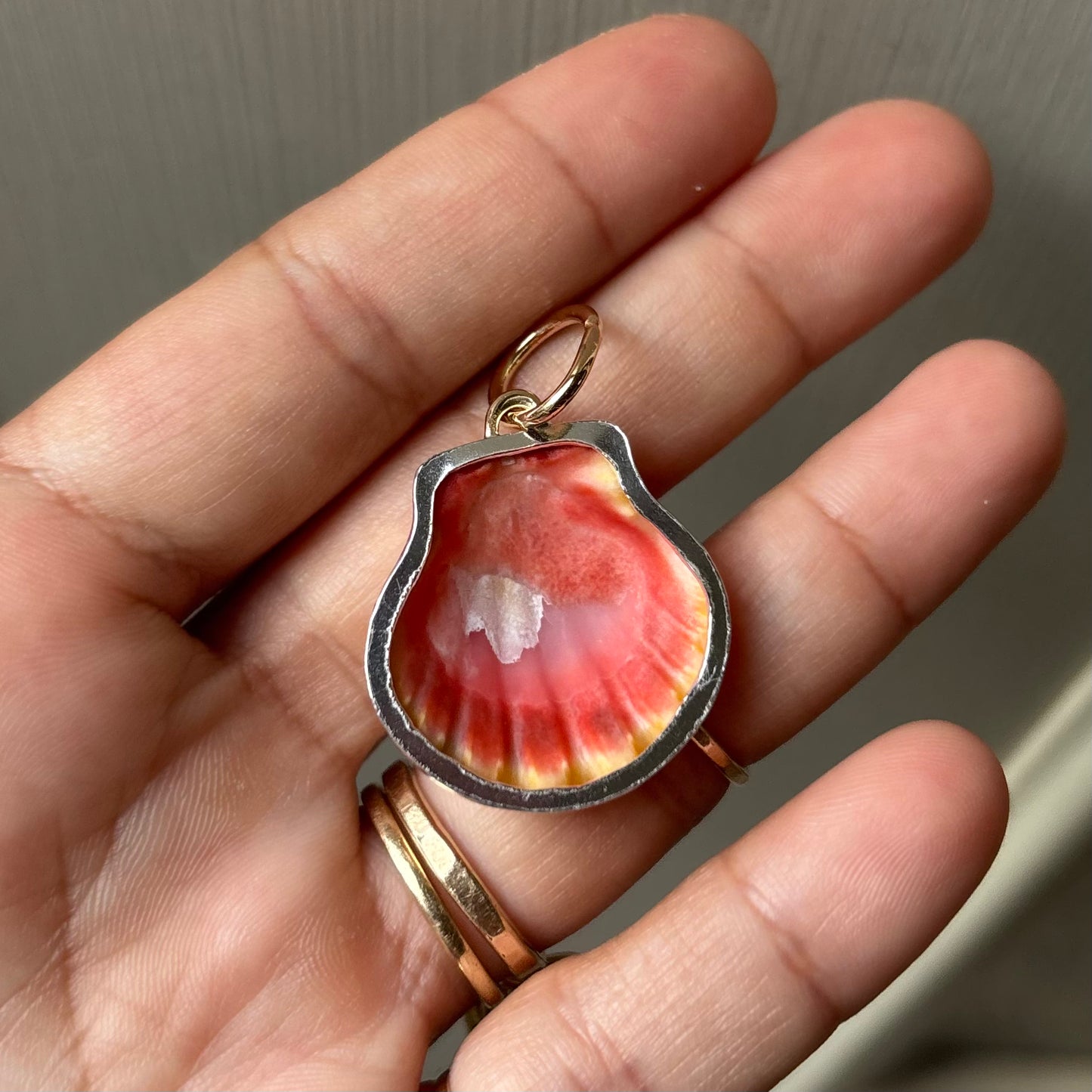Gold Fill Bezel Sunrise Pendant