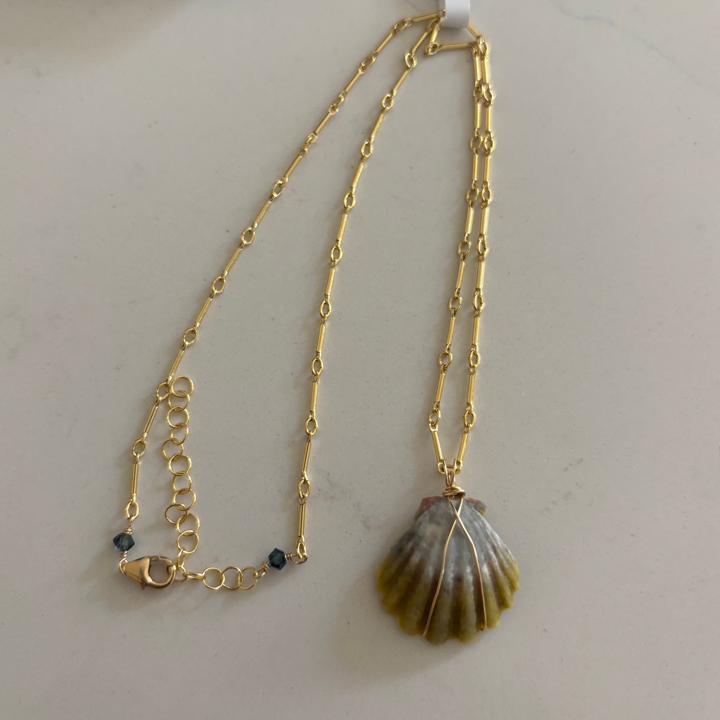 Simple Sunrise Shell Necklace