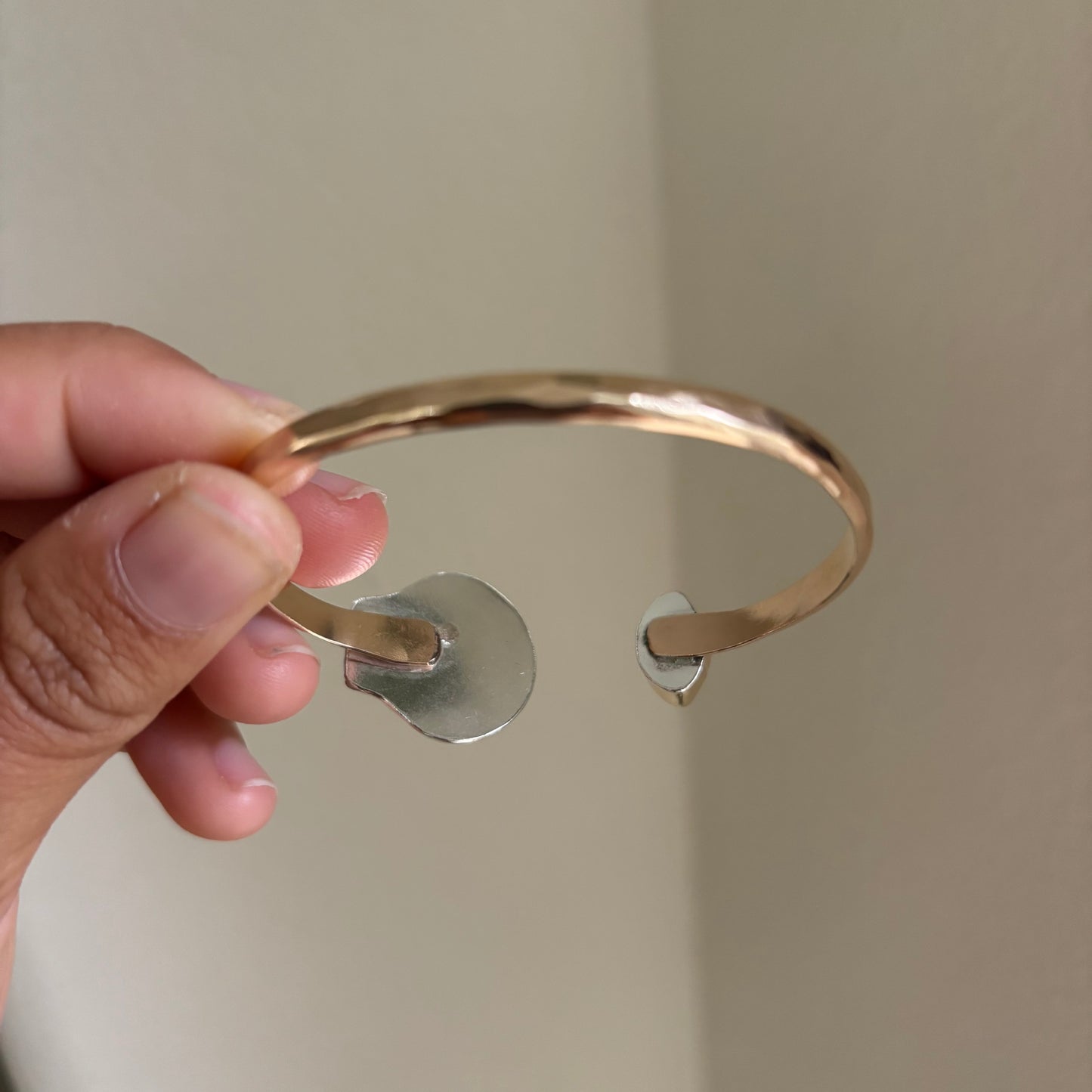 *Rare Symmetrical Sunrise Shell Cuff - Gold Fill