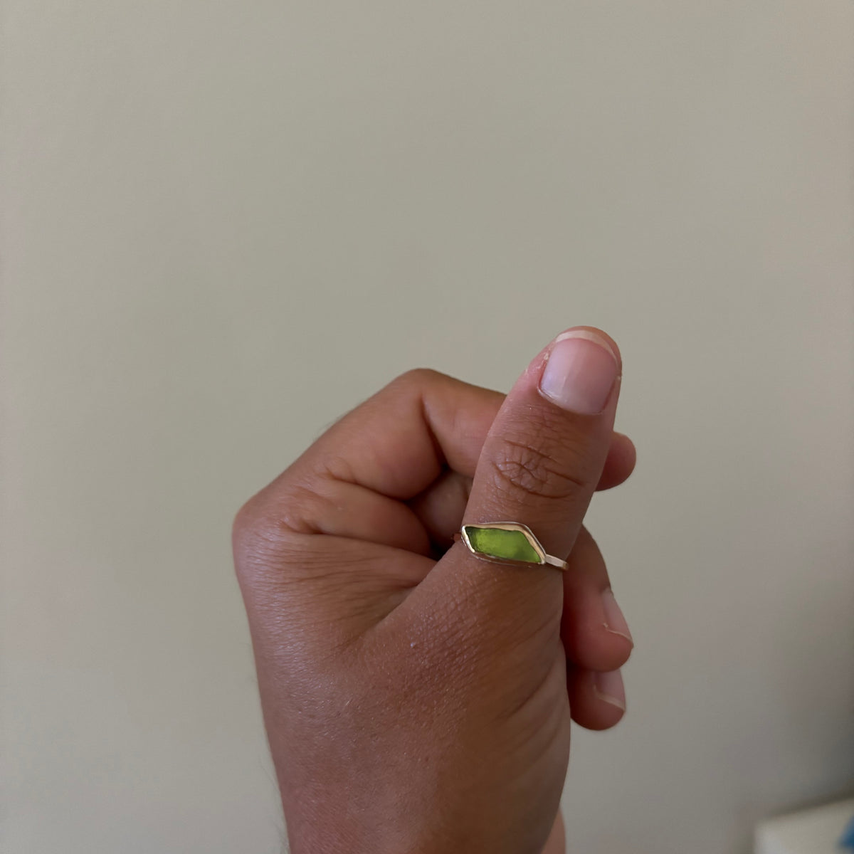 Gold Fill Seaglass Rings