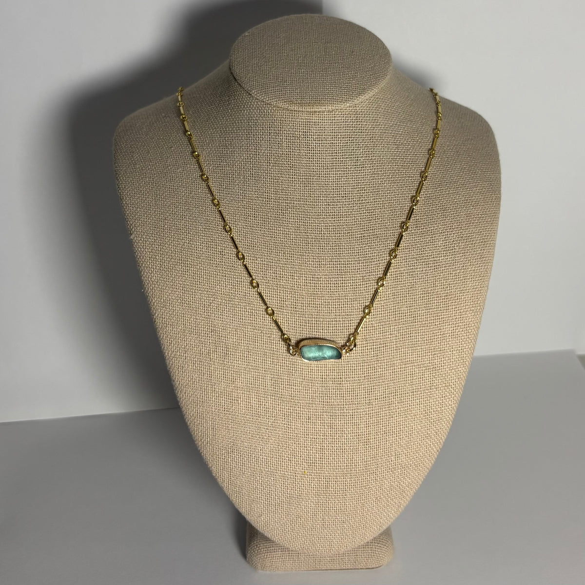 Bezel Seaglass Necklaces