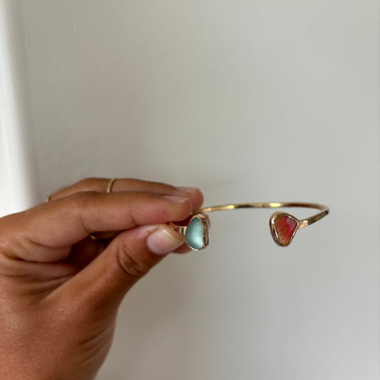 Seaglass and Sunny Chip Cuff