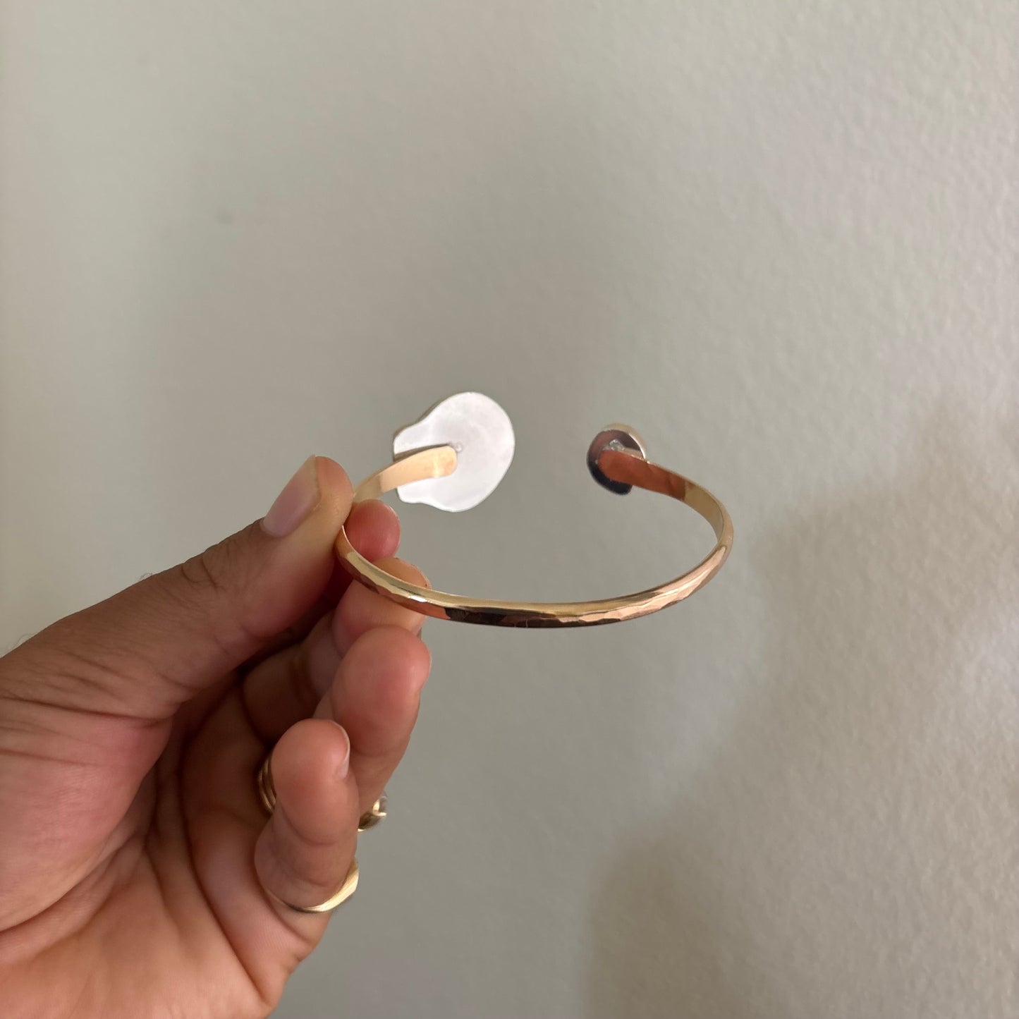 Symmetrical Sunrise Shell Cuff - Gold Fill