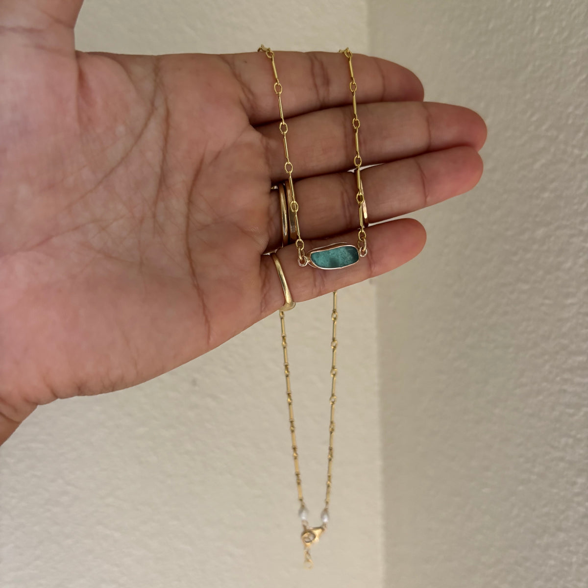 Bezel Seaglass Necklaces