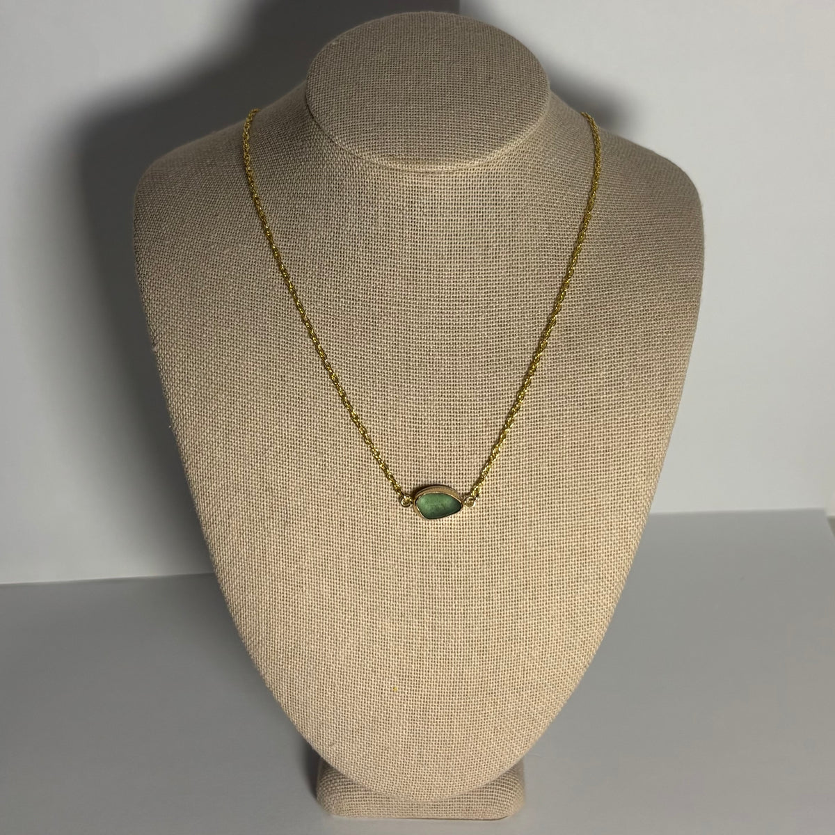 Bezel Seaglass Necklaces