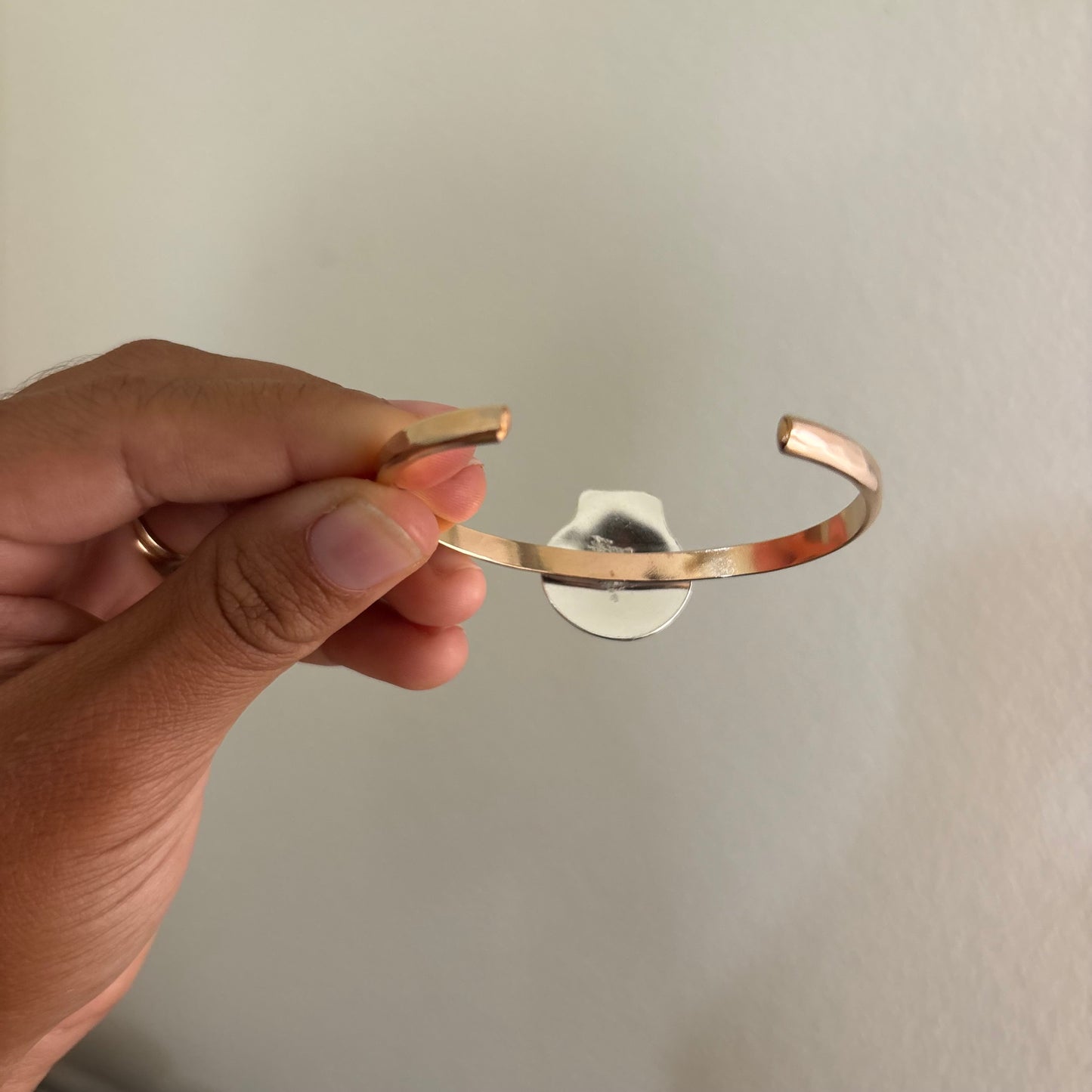 Sunrise Shell Power Cuff - Gold Fill