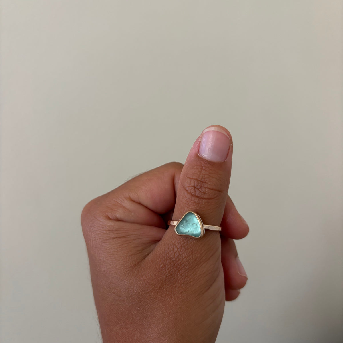 Gold Fill Seaglass Rings