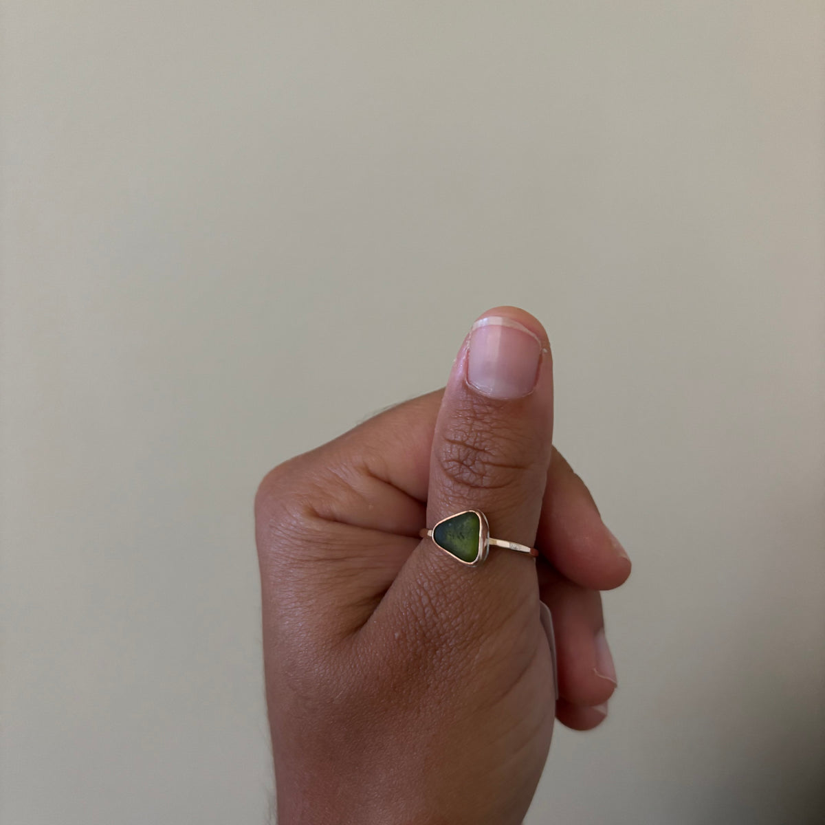 Gold Fill Seaglass Rings