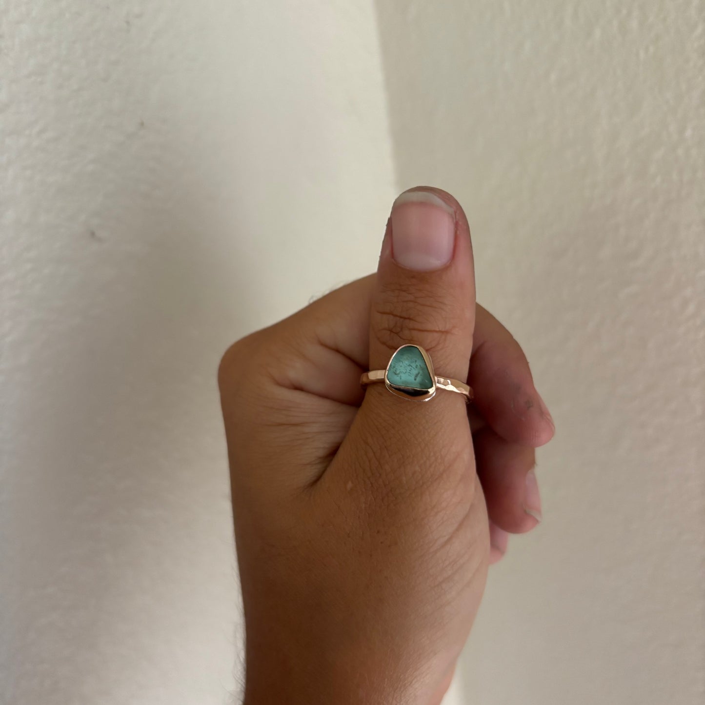 Gold Fill Seaglass Rings