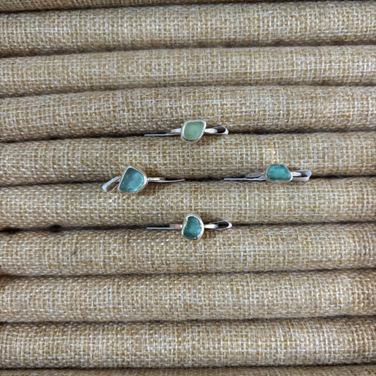 Silver Sea Glass Rings
