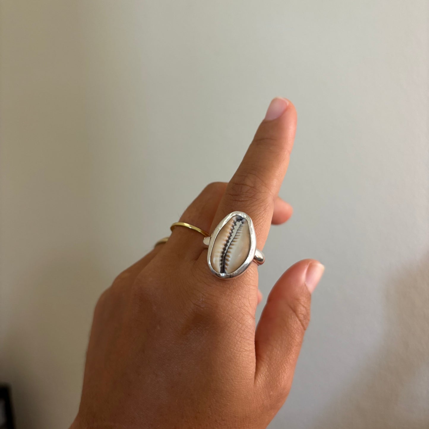 Cowrie Shell Ring