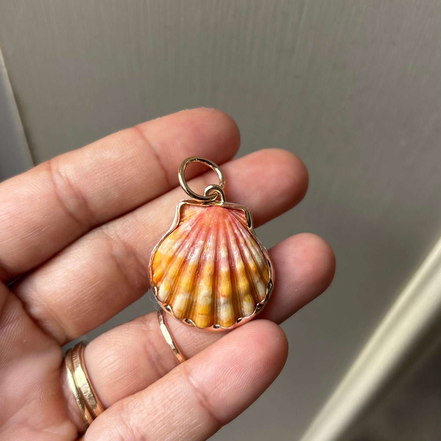 Gold Fill Bezel Sunrise Pendant