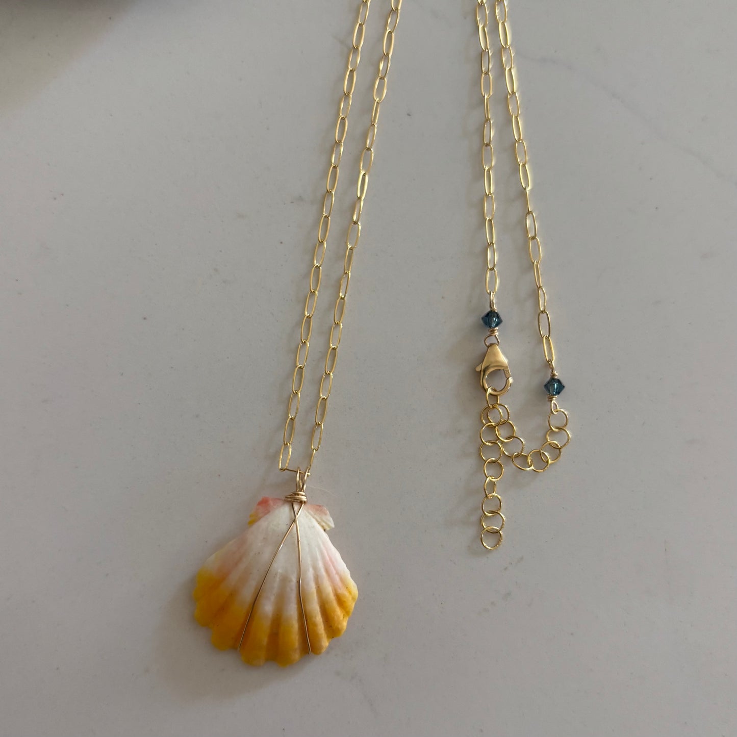 Simple Sunrise Shell Necklace