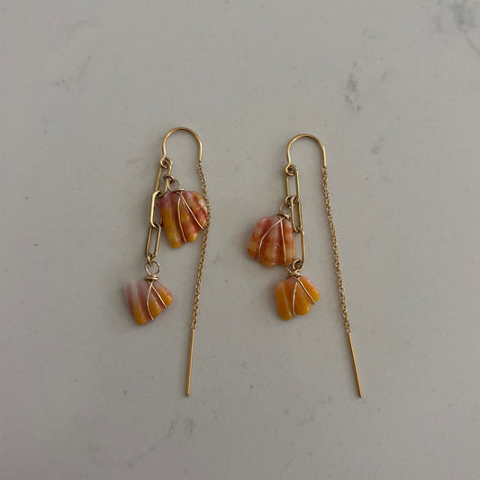 Sunny Chip Threader Earrings