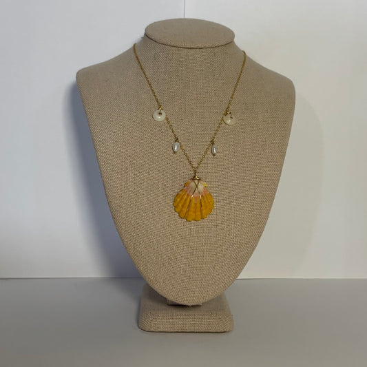 Sunrise Shell Charm Necklace