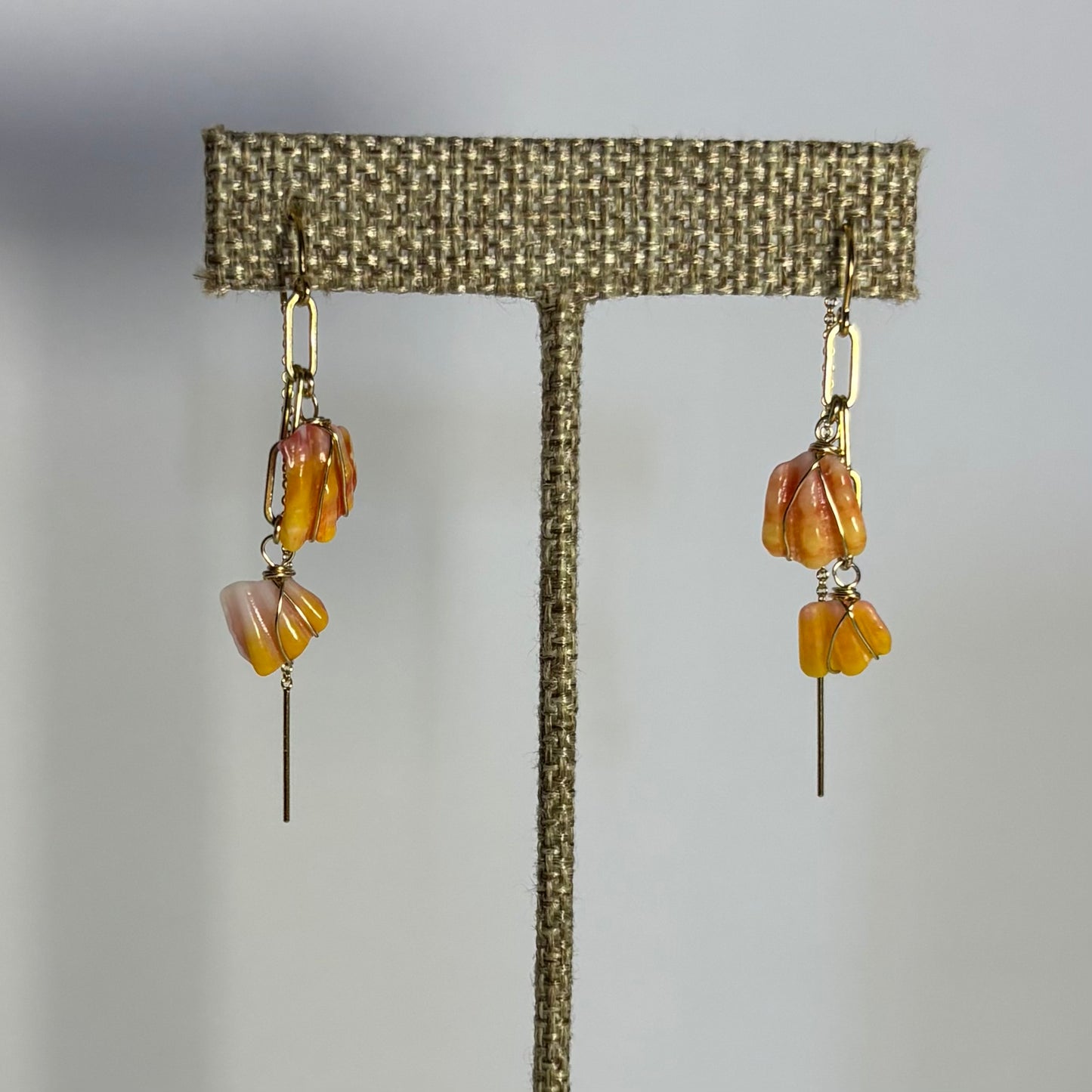 Sunny Chip Threader Earrings
